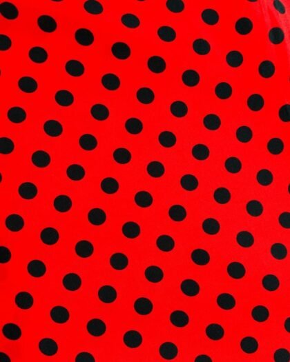 Red Black Dots — 63"