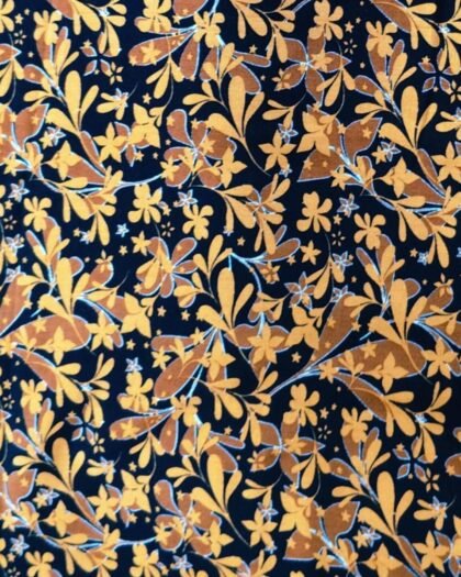 Black Golden Flowers — 63"