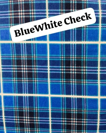 Blue White Check felaline — 63"
