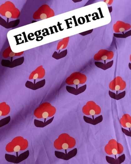 Elegant Floral Cotton — 63"