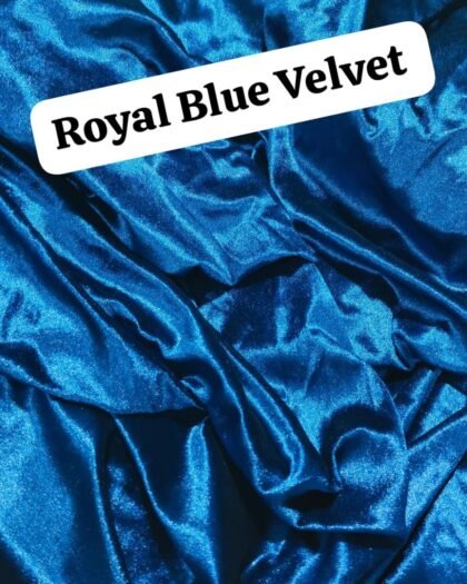 Royal Blue Velvet — 63"