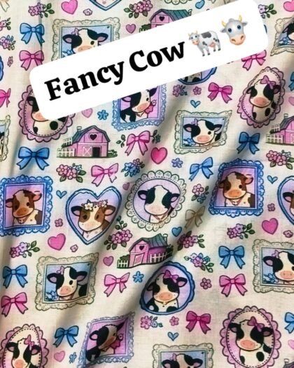Fancy Cow 🐮 Lawn Fabric — 39"
