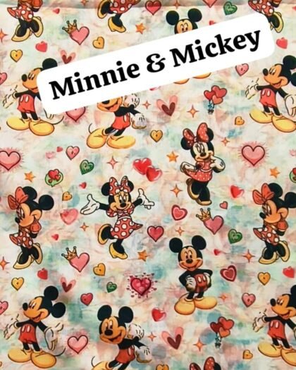 Minnie & Mickey Lawn Fabric — 39"