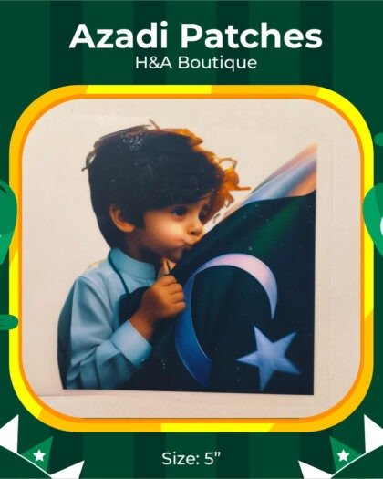 Boy Kissing Flag Azadi Patch - 5"