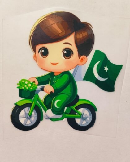 Kid On Cycle Azadi Patch - 5"