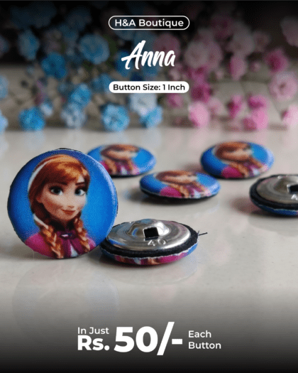 Anna Funky Button - 1"