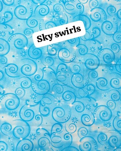 Sky Swirls Funky Cotton - 45"