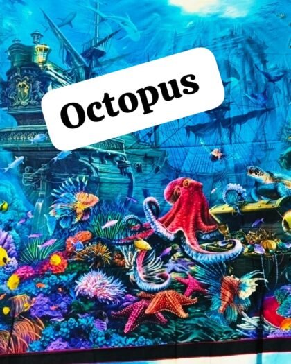 Octopus Funky Cotton - 45"