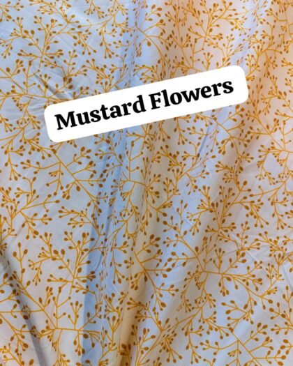 Mustard Flower Funky Cotton - 45"