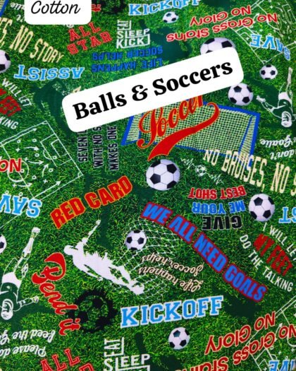 Balls & Soccers Funky Cotton - 45"