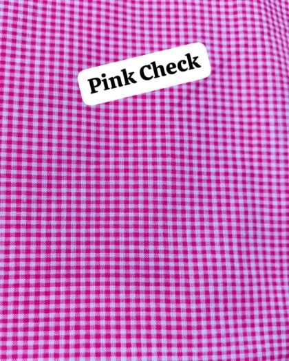 Pink Check Funky Cotton - 45"