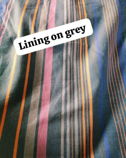 Lining On Grey Funky Cotton - 45"