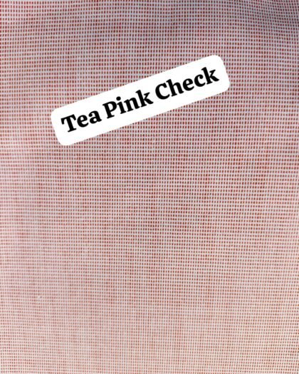 Tea Pink Check Funky Cotton - 45"