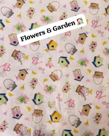 Flowers & Garden Funky Cotton - 45"