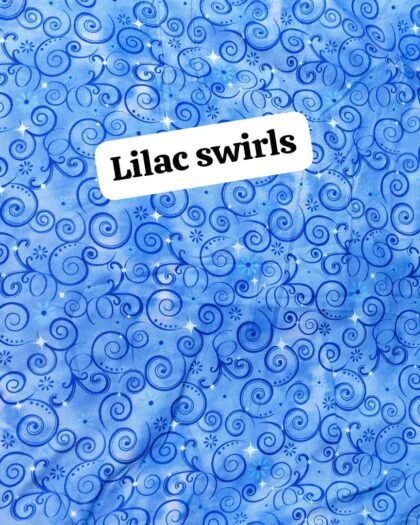 Lilac Swirls Funky Cotton - 45"