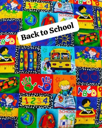 Back To School Funky Cotton - 45"
