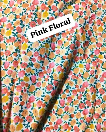 Pink Floral 2 Funky Cotton - 45"