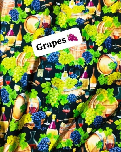 Grapes Funky Cotton - 45"