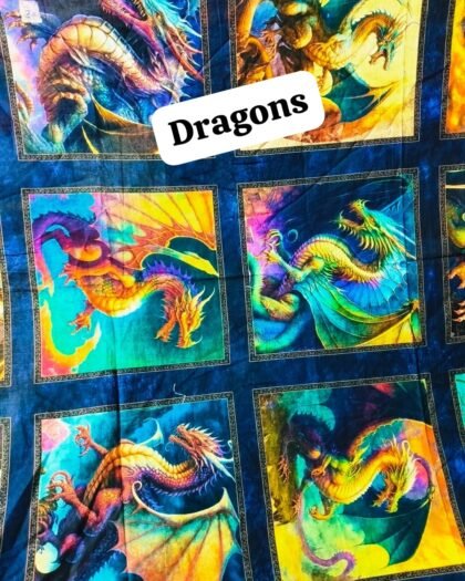 Dragons Funky Cotton - 45"