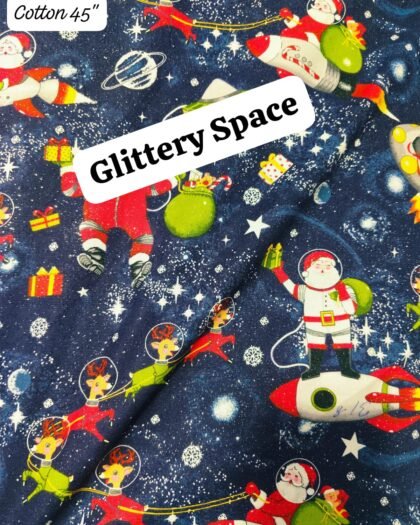 Glitery Space Funky Cotton - 45"