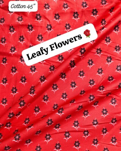Leafy Flowers Funky Cotton - 45"