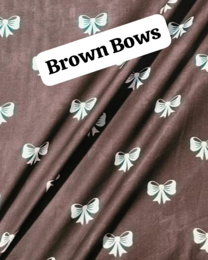 Brown Bows Funky Lawn — 39"
