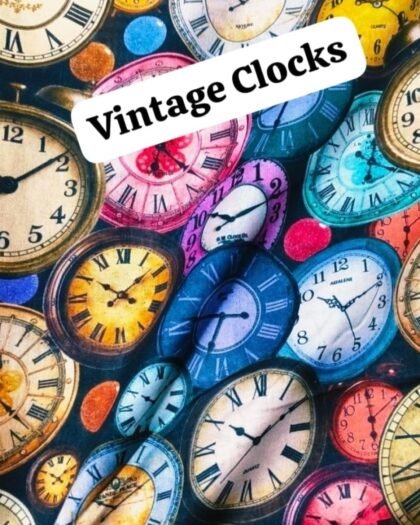 Vintage Clocks Funky Lawn — 39"