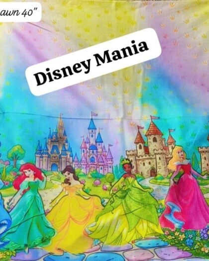Disney Mania Funky Lawn Fabric — 39"
