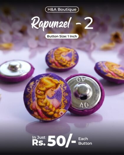 Rapunzel 2 Funky Button — 1"