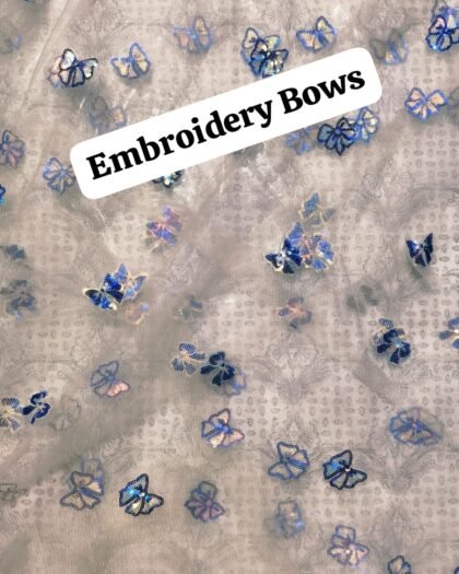 Embroidery Bows - Luxury Lawn 63"