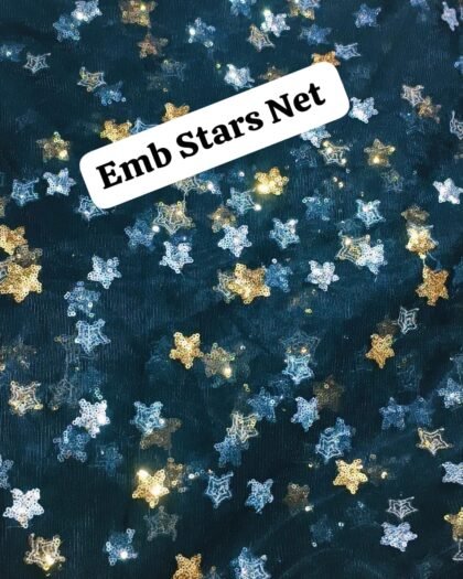 Emb Stars Net - Luxury Lawn 63"