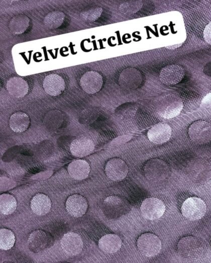 Velvet Circles Net Luxury Fabric — 63