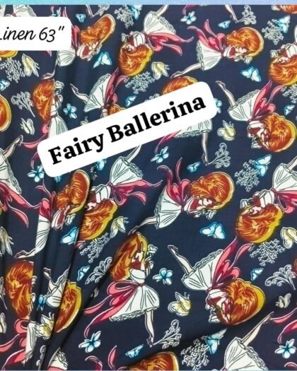 Fairy Ballerina Funky Stone Linen — 63"