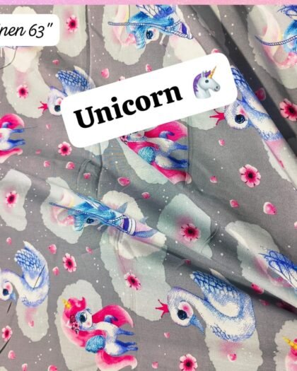 Unicorn Funky Stone Linen — 63"