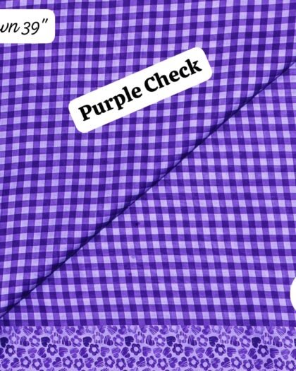 Purple Check - Funky Lawn 39"