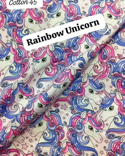 Rainbow Unicorn - Funky Cotton 45"