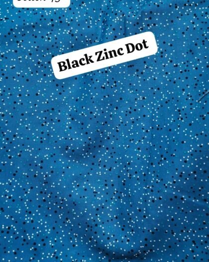 Black Zinc Dot - Funky Cotton 45"
