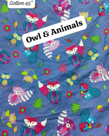 Owl & Animals - Funky Cotton 45"