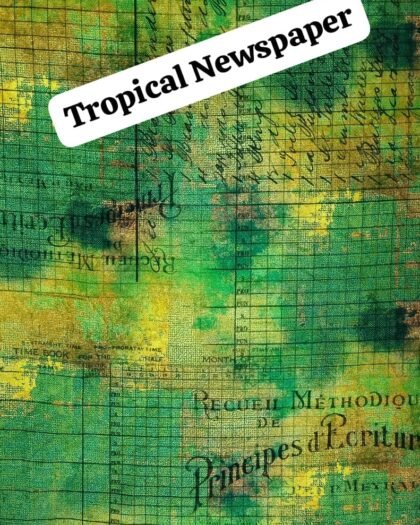 Tropical Newspaper - Funky Cotton 45"