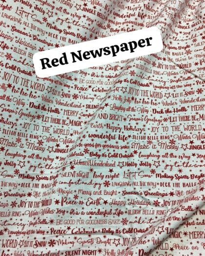 Red Newspaper - Funky Cotton 45"