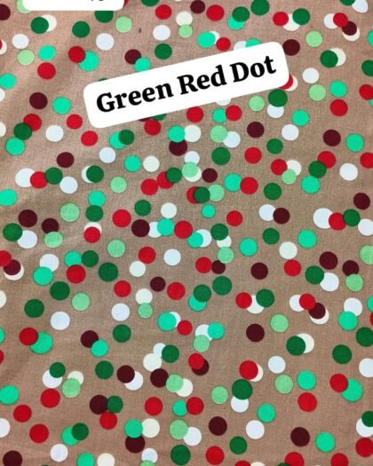 Green Red Dot - Funky Cotton 45"