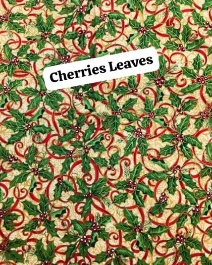 Cherries Leaves - Funky Cotton 45"