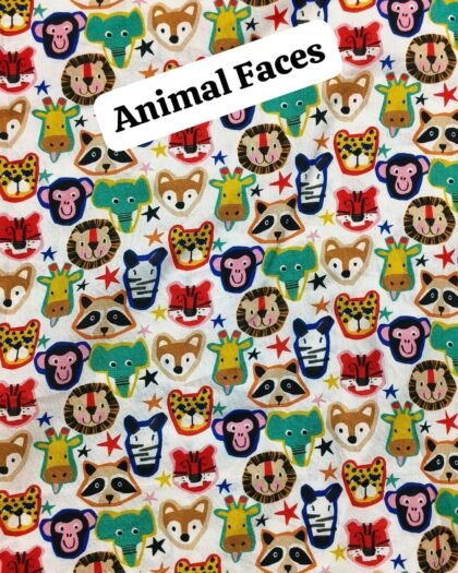 Animal Faces - Funky Cotton 45"