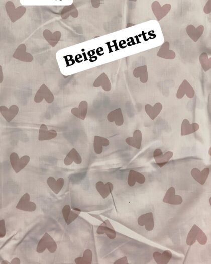 Beige Hearts - Funky Cotton 45"