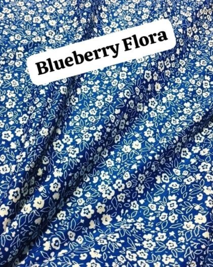 Blueberry Flora Funky Cotton — 45"