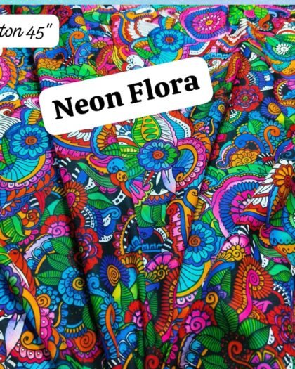 Neon Flora Funky Cotton — 45"