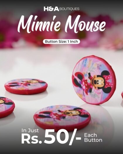 Minnie Mouse Funky Button — 1"