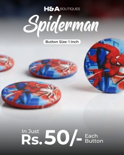 Spiderman Funky Button — 1"