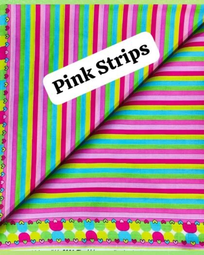 Pink Strips Funky Cotton — 36"