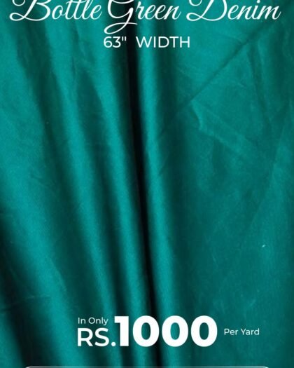 Bottle Green Denim - Denim — 63"